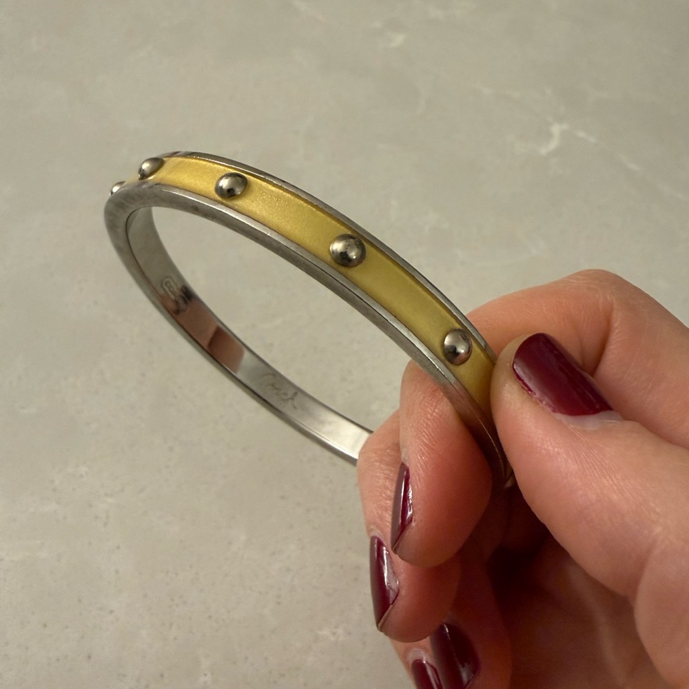 Coach Nailhead Bangle Bracelet